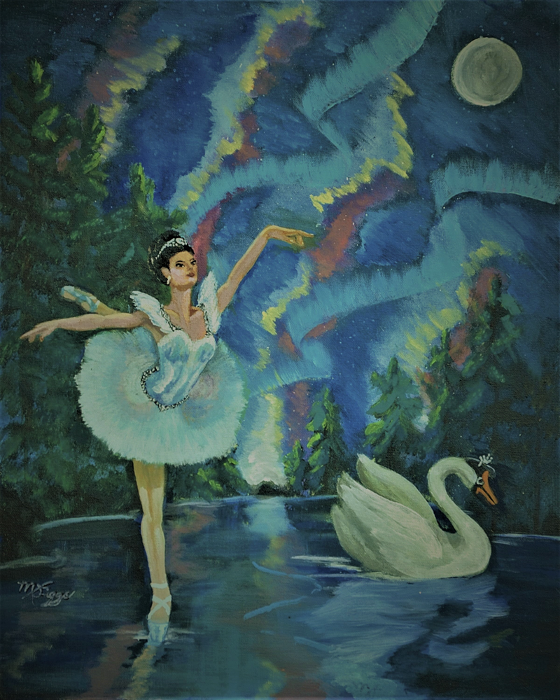 Aurora Over Swan Lake